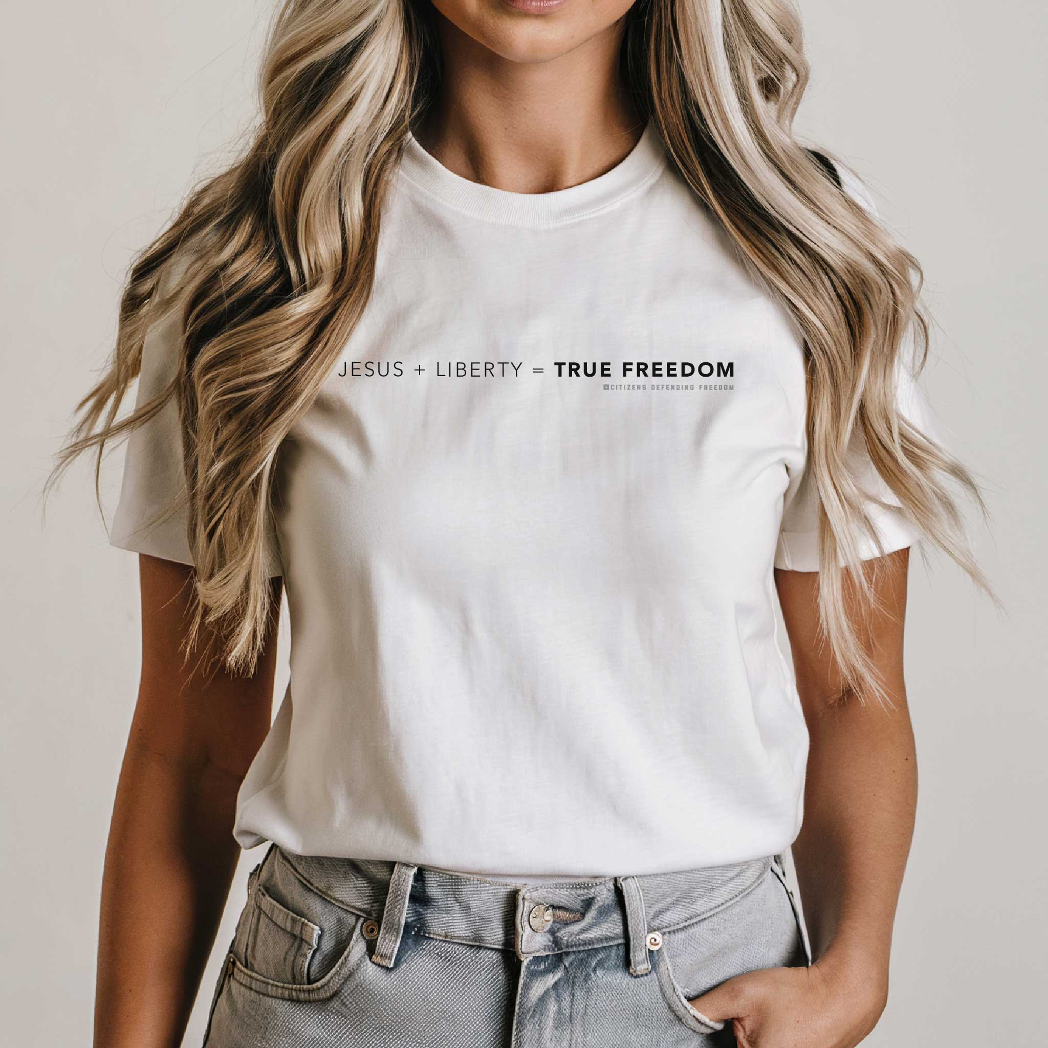 Jesus + Liberty = True Freedom Tee