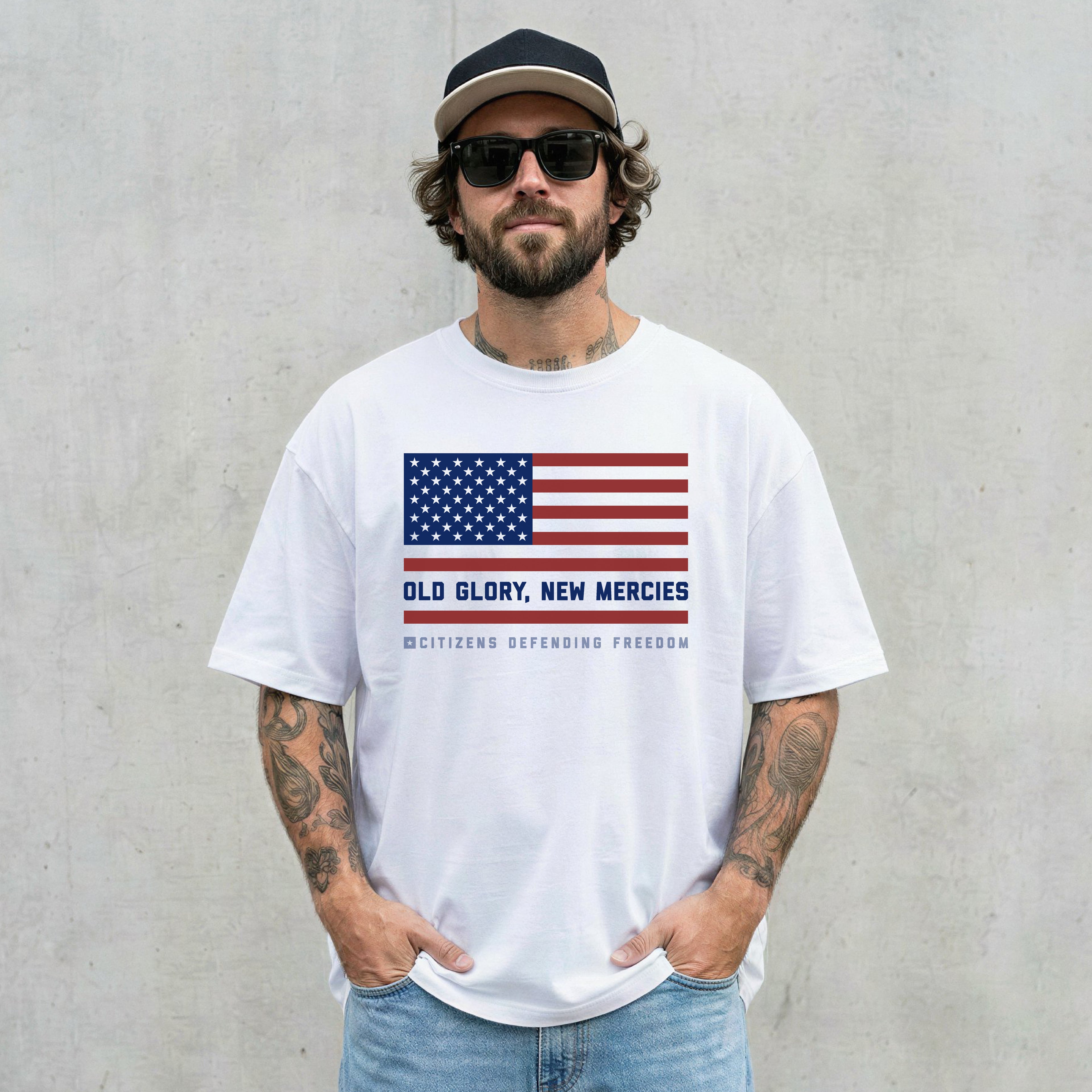Old Glory, New Mercies Tee