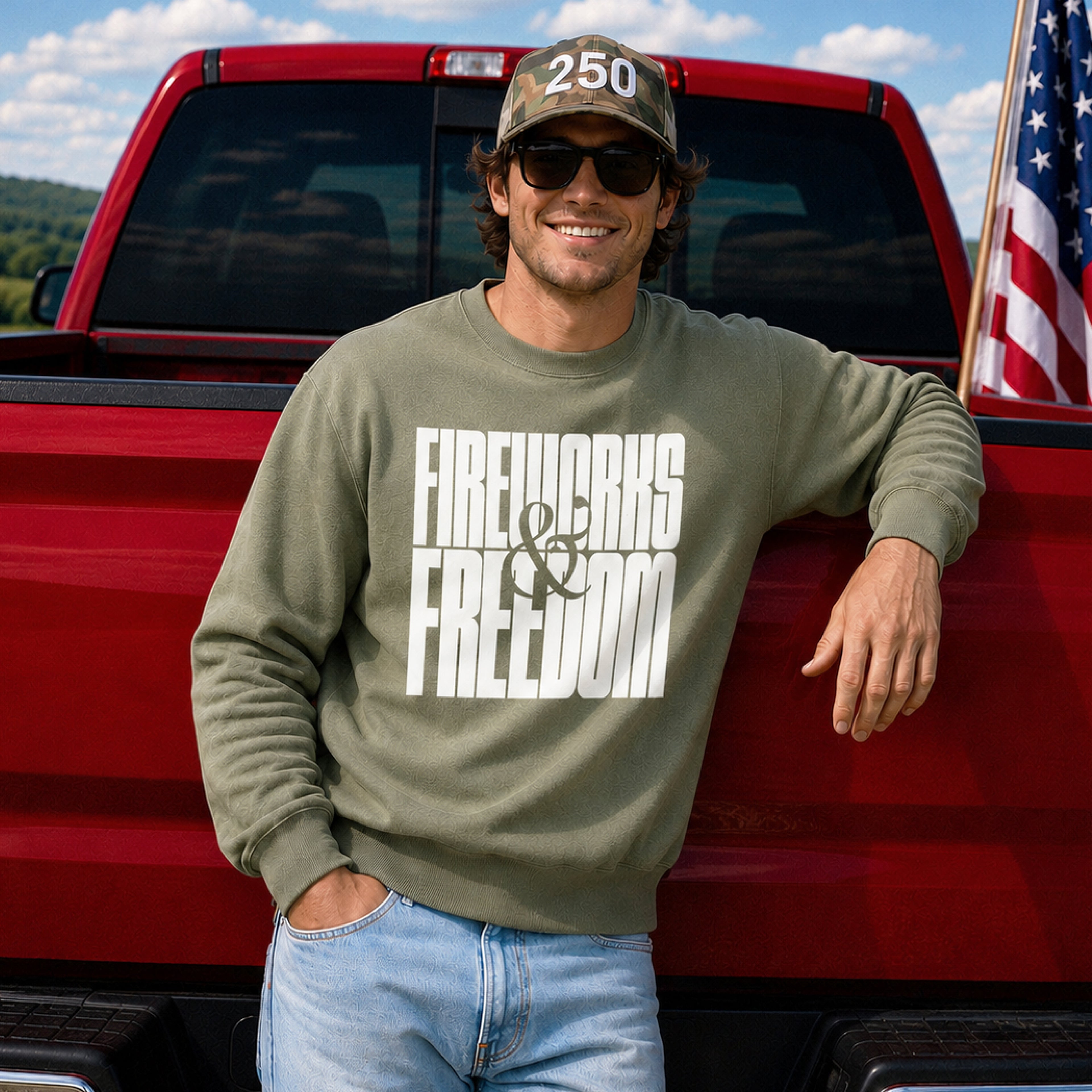 Fireworks & Freedom Crewneck