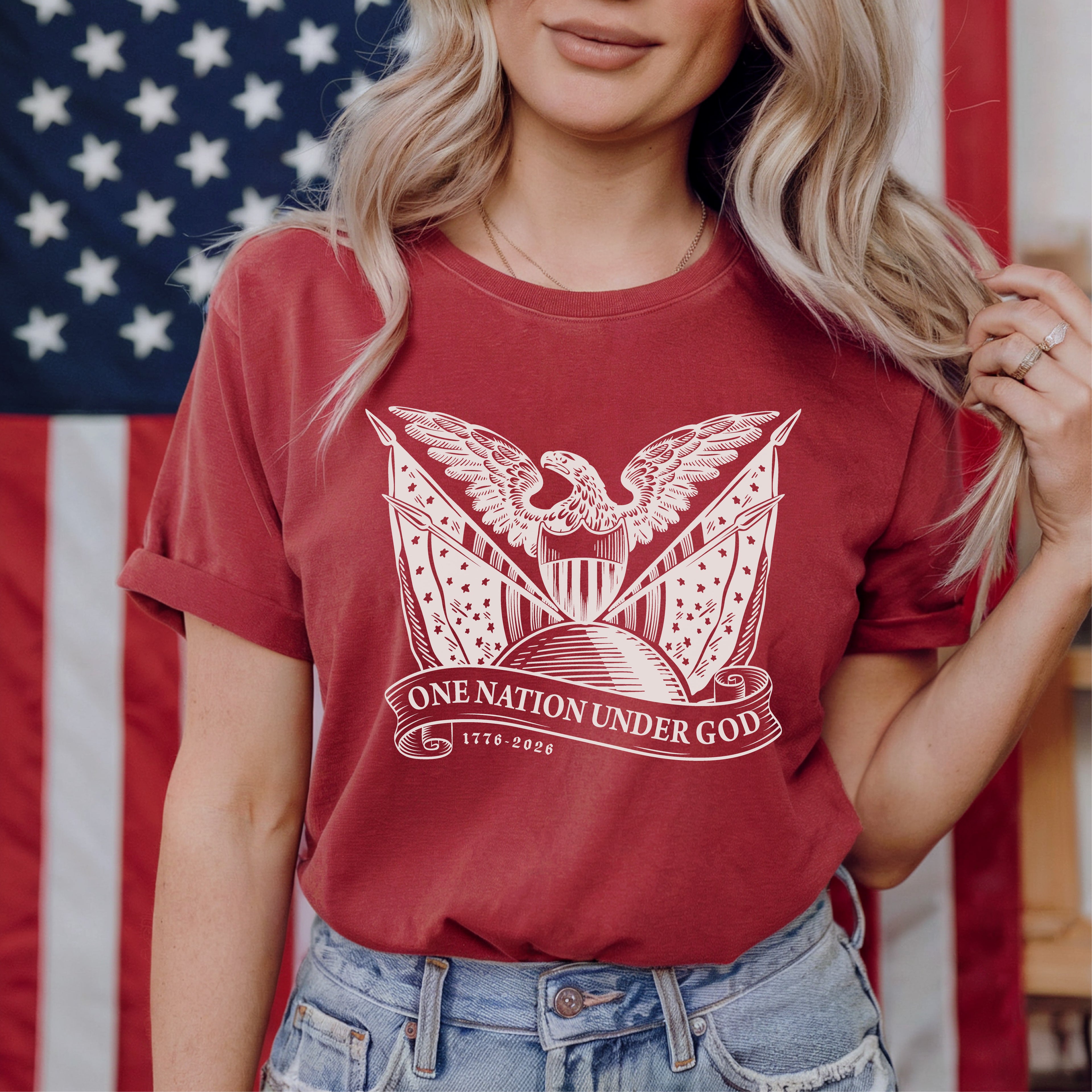One Nation Under God - Eagle Tee - HERITAGE FIT