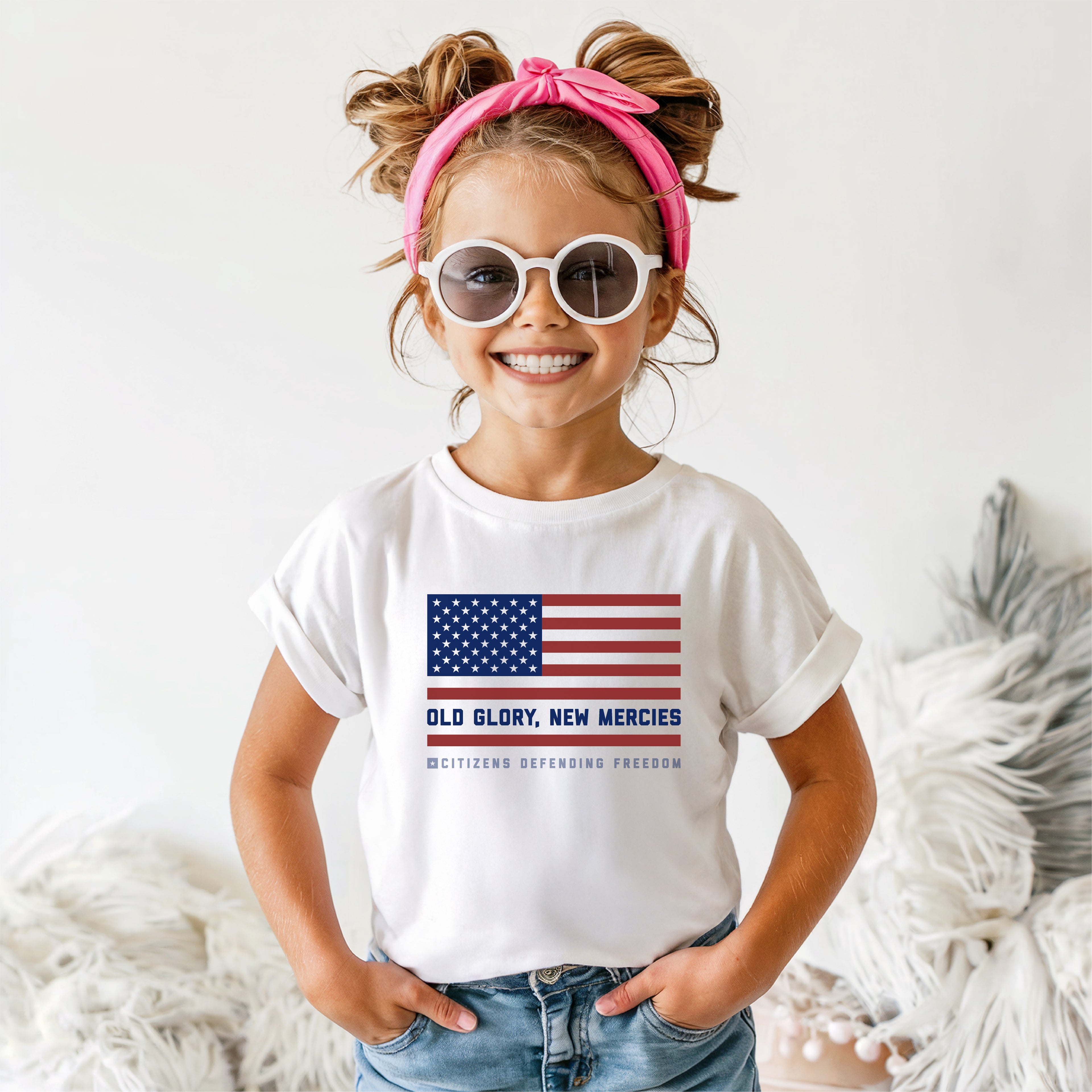 Old Glory, New Mercies Tee (Youth)