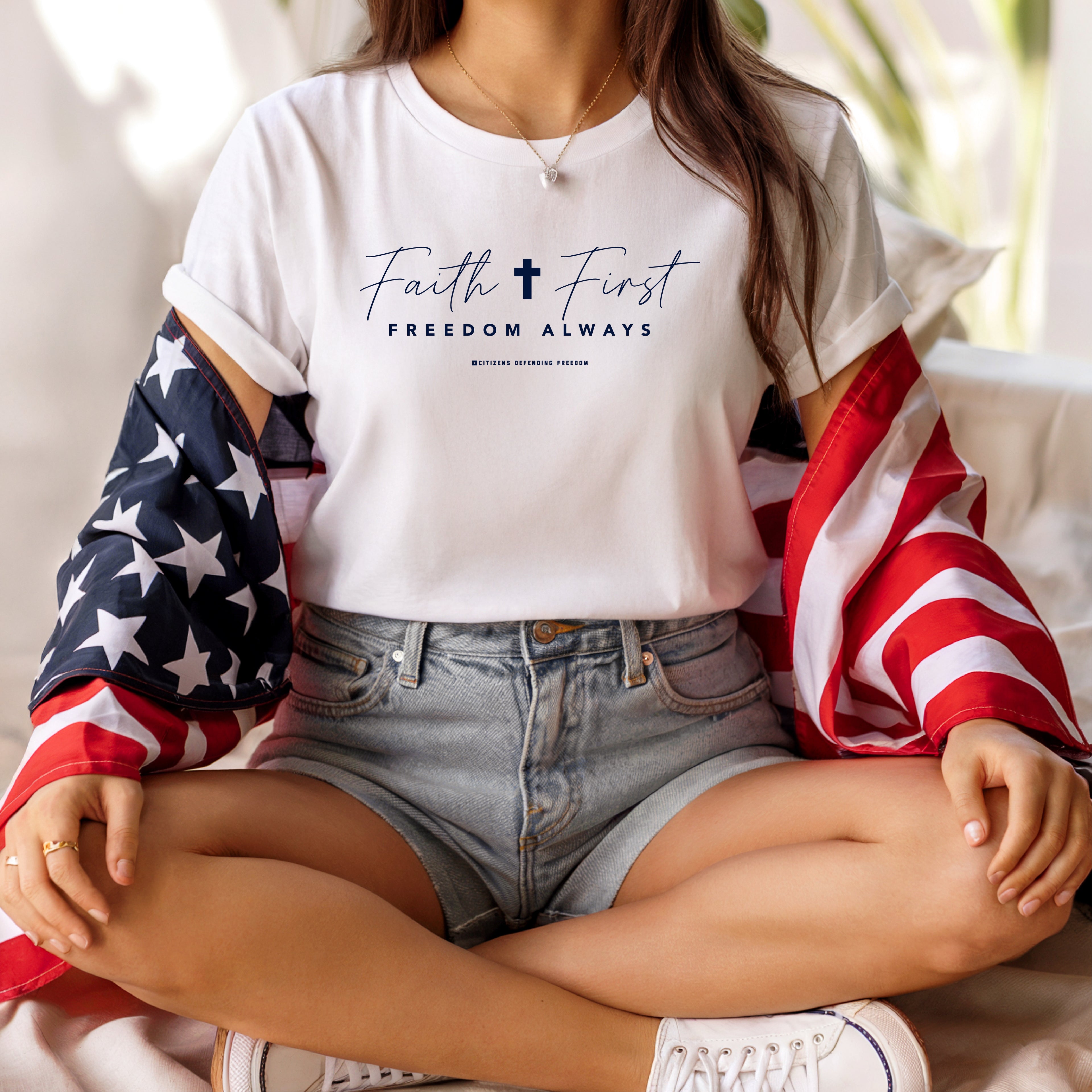 Faith First Freedom Always Tee