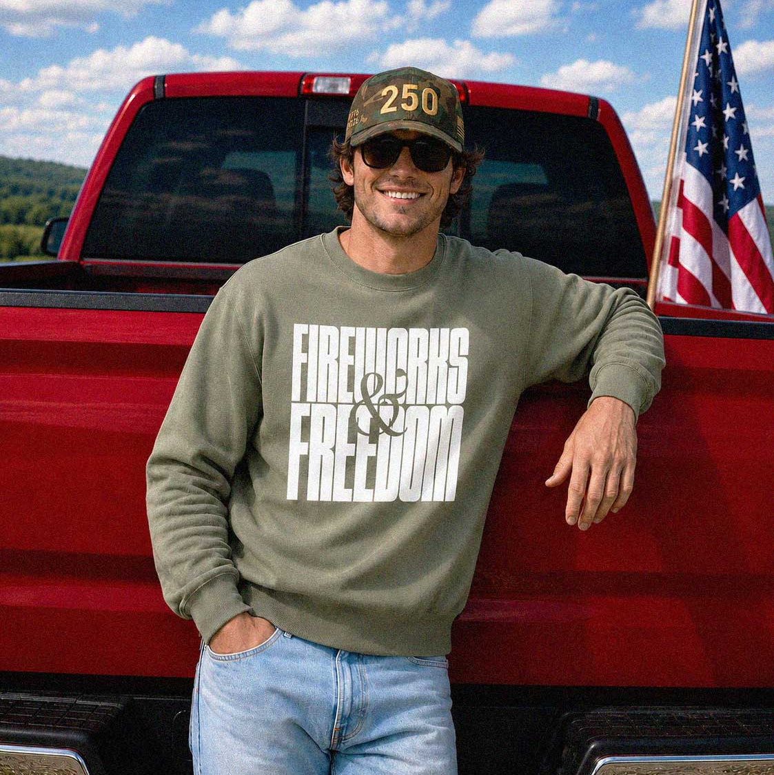 Fireworks & Freedom Crewneck