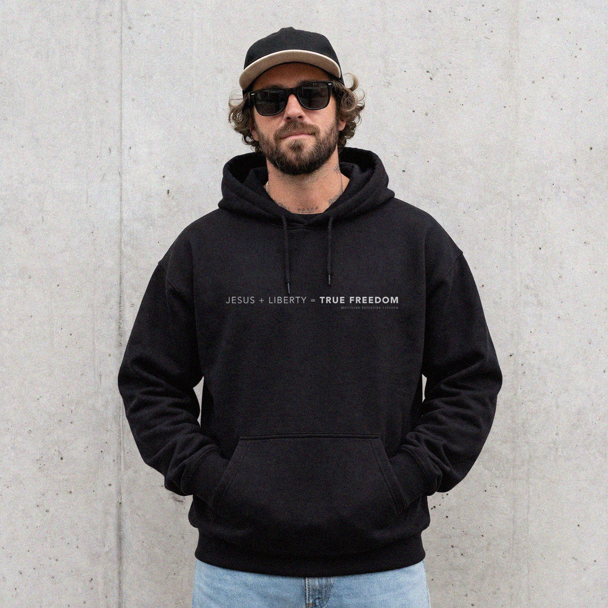 Jesus + Liberty = True Freedom Hoodie